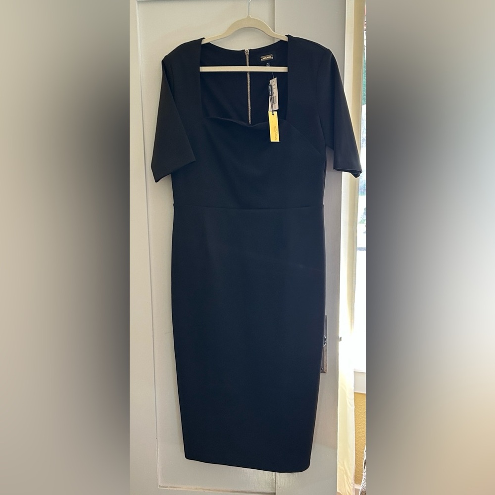 NWT Alexia Admor Black Cocktail Dress XL - Picture 8 of 12